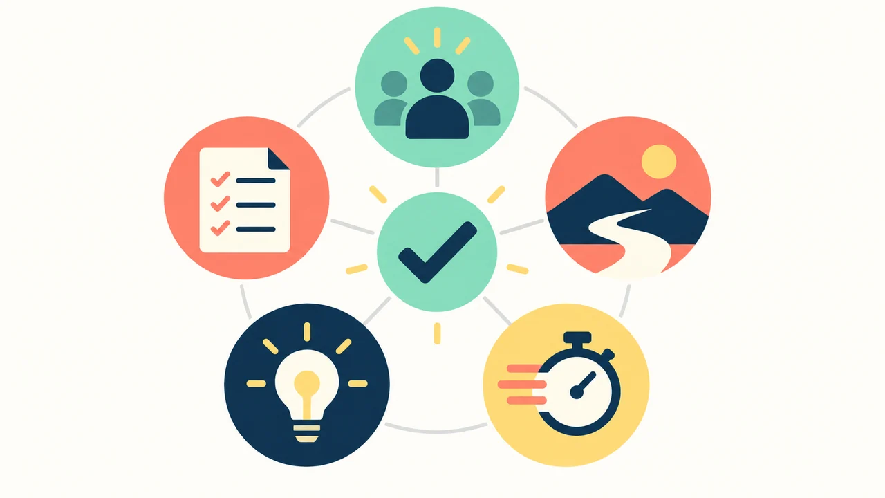Choose an emotion that serves the content — editorial symbolic arrangement of delivery moods.