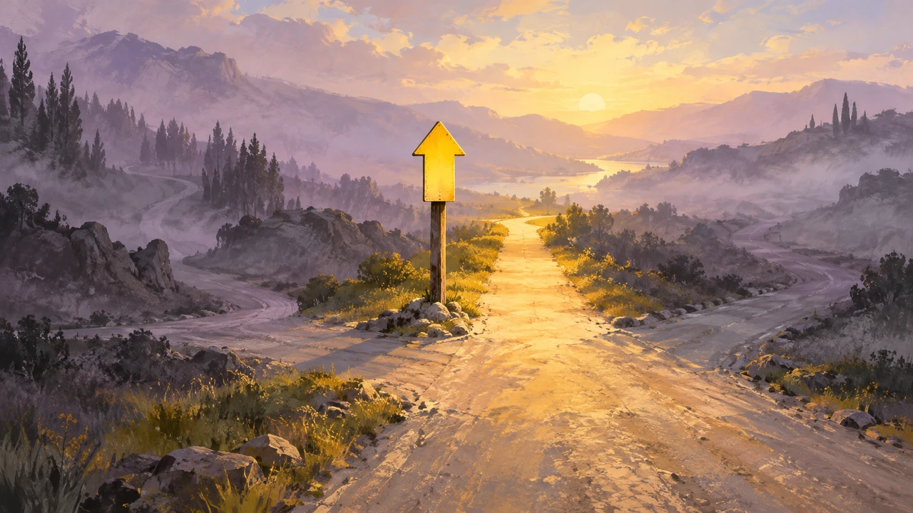 Choose one call to action per episode — One bright arrow offers a focused next step.