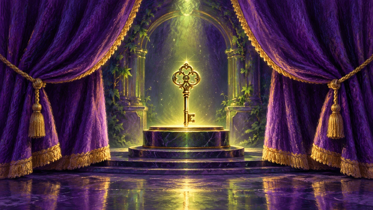 3. The next-episode teaser — about 20 seconds — A curtain reveals a key as a teaser for the next story.